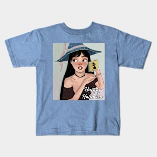 Halloween Cute Witch Kids T-Shirt